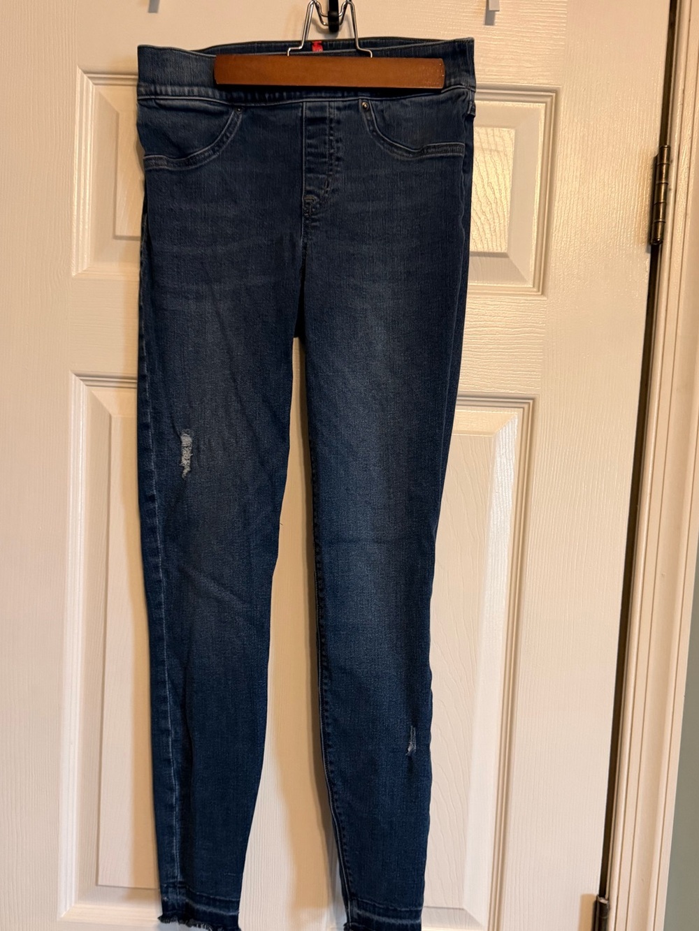 SPANX Dark Blue Skinny Ankle Jeans